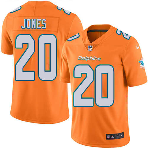 Nike Miami Dolphins #20 Reshad Jones Orange Youth Stitched NFL Limited Rush Jersey->youth nfl jersey->Youth Jersey